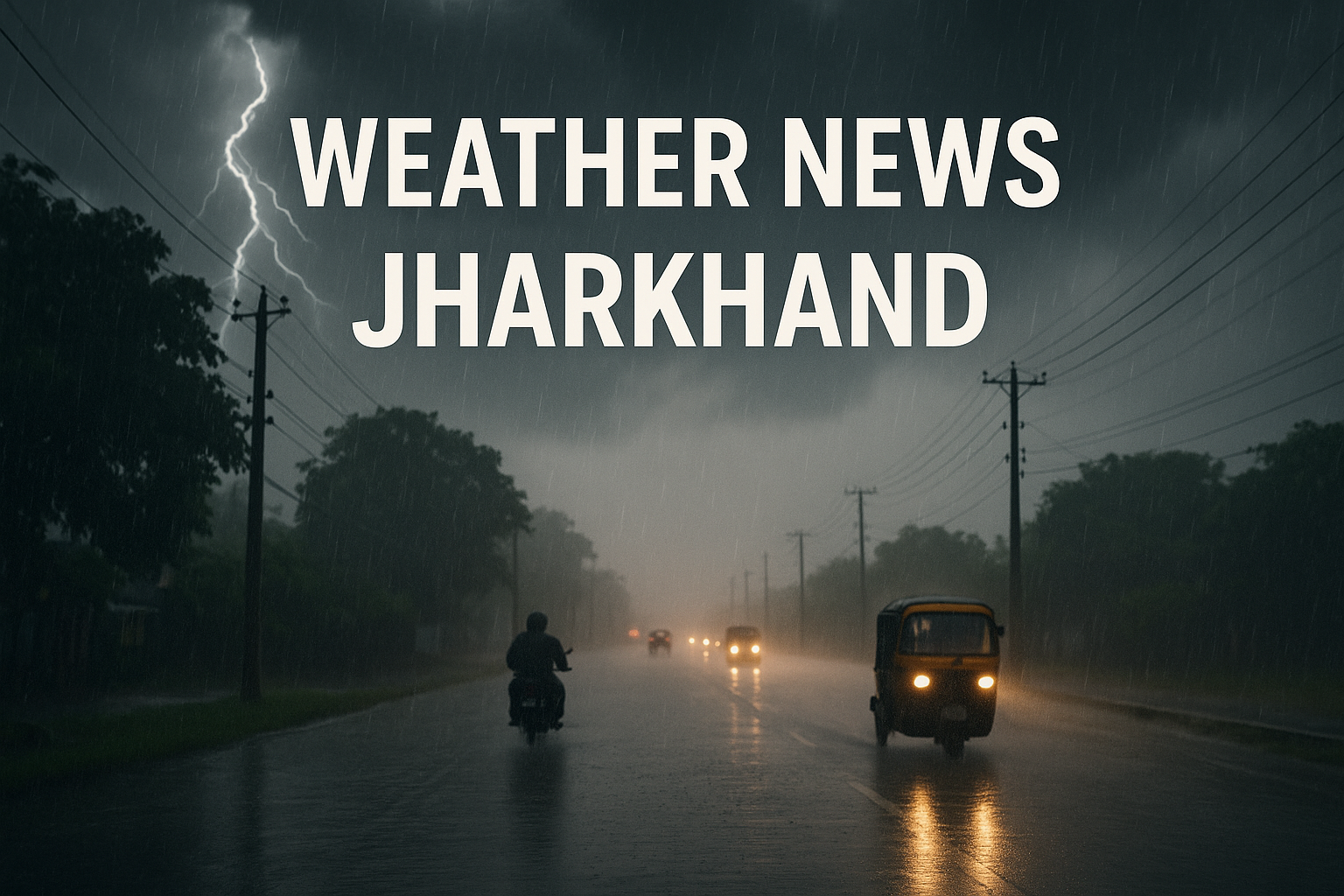 Heavy Rain Alert: रांची में 24 जून से भारी बारिश की चेतावनी, तेज़ हवाओं के साथ गिर सकता है ओलावृष्टि |