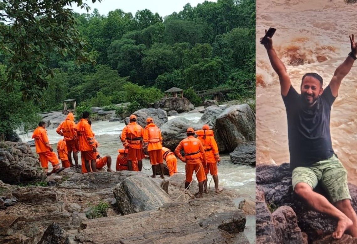 Ranchi News: जोन्हा फॉल में सेल्फी लेते समय बह गए डीपीएस के शिक्षक, NDRF कर रही तलाश |