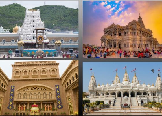 Ranchi Durga Puja Pandal 2025: रांची में बन रहे भव्य पूजा पंडाल, कहीं तिरुपति बालाजी तो कहीं प्रेम मंदिर का नजारा