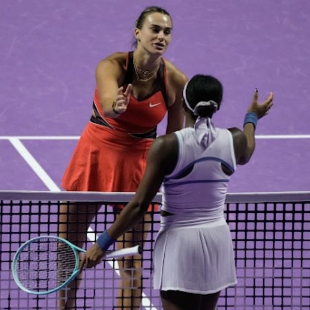 सबालेंका WTA फाइनल्स के सेमीफाइनल में पहुंचीं:वर्ल्ड नंबर-1 ने गॉफ को हराया; अब अमांडा एनिसिमोवा से भिड़ेंगी