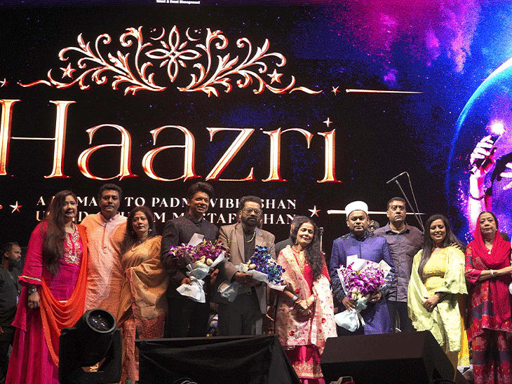 मुंबई में उस्ताद गुलाम मुस्तफा खान को दी गई श्रद्धांजलि:ए.आर. रहमान, हरिहरन, सोनू निगम और शान ने अपने गुरु को किया नमन