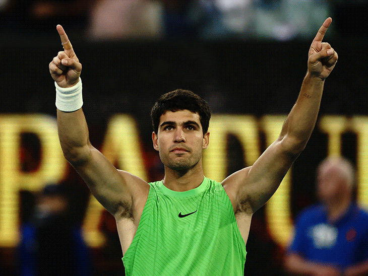 अल्काराज पहली बार ऑस्ट्रेलियन ओपन के फाइनल में:एलेक्जेंडर ज्वेरेव को हराया, जोकोविच या सिनर से होगा खिताबी मुकाबला