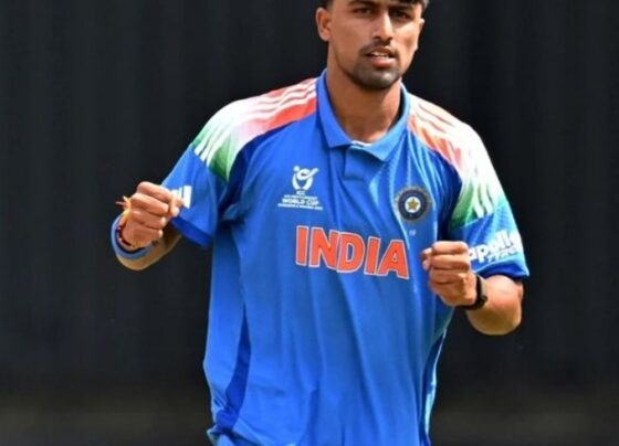 अंडर-19 वर्ल्ड कप में वैभव सूर्यवंशी 2 रन पर आउट:USA ने 108 रन का टारगेट दिया; भारत से हेनिल पटेल को 5 विकेट