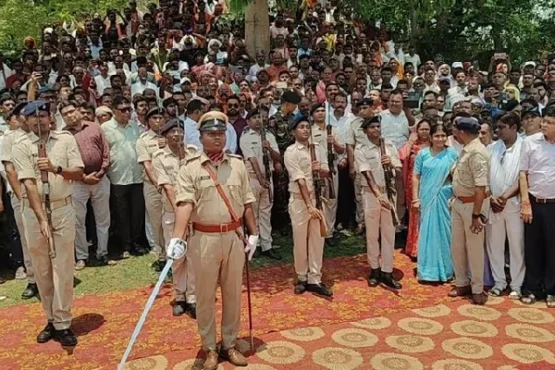 पूर्व विधायक माधव लाल सिंह को राजकीय सम्मान के साथ अंतिम विदाई, हजारों लोगों ने दी श्रद्धांजलि
