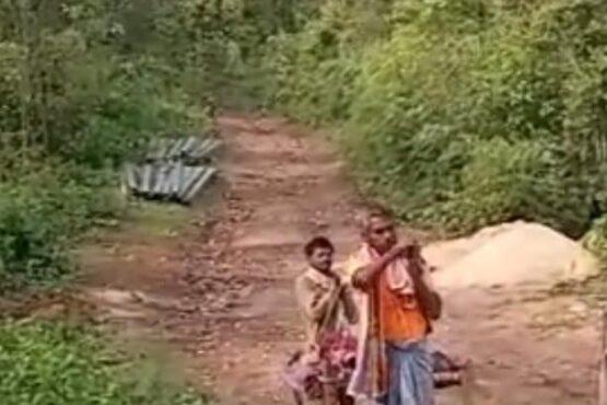 Saraikela Road Issues: सड़क के अभाव में खटिया बनी सहारा