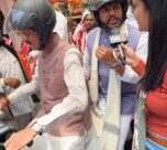 रांची दौरे पर केंद्रीय मंत्री राम मोहन नायडू, स्कूटी से शहर भ्रमण कर लोगों से की मुलाकात