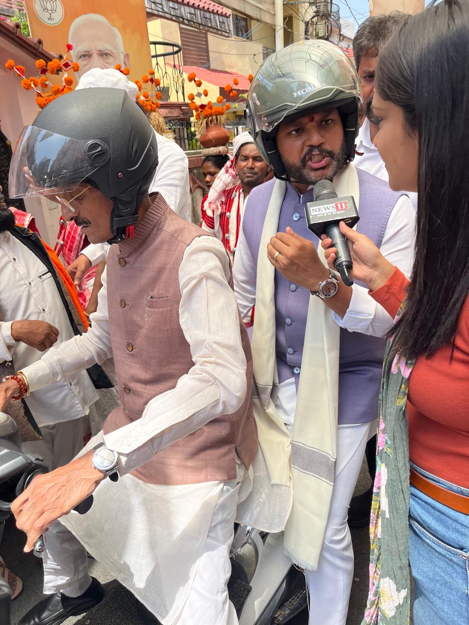 रांची दौरे पर केंद्रीय मंत्री राम मोहन नायडू, स्कूटी से शहर भ्रमण कर लोगों से की मुलाकात