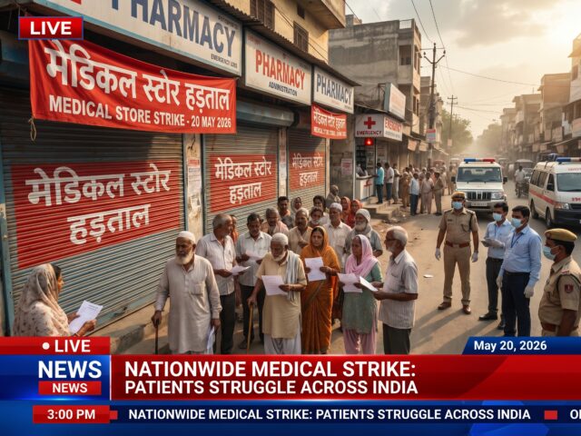 20 मई को देशभर में मेडिकल दुकानों की हड़ताल, दवा संकट रोकने के लिए केंद्र सरकार अलर्ट